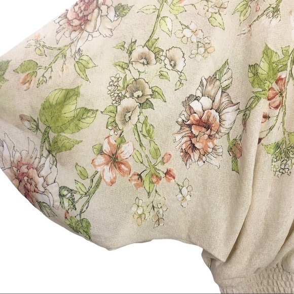 New Susan Graver Dolman-Sleeve Top Smocked Waist NWOT - Picture 8 of 12